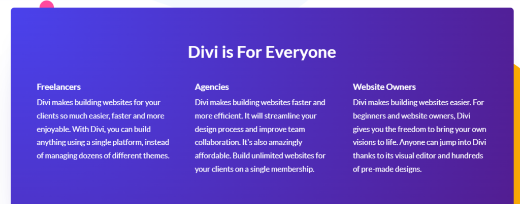 divi theme testimonial - easy to use